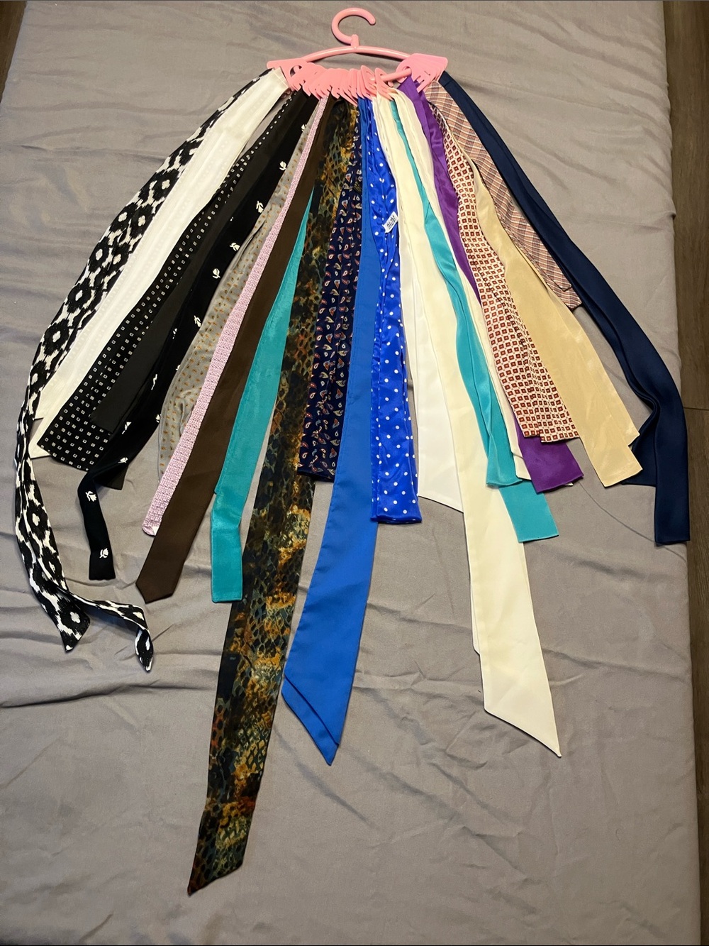 22 Assorted Women’s Ribbon / Scarves / Ties- Mixed Colors
